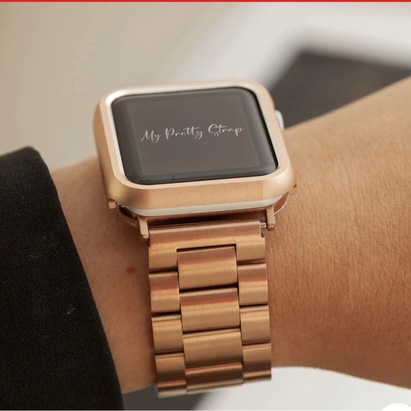 GOLD Classic Apple Watch Strap - Picture 1 of 3